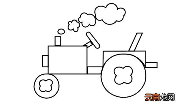 拖拉机简笔画 拖拉机简笔画怎么画