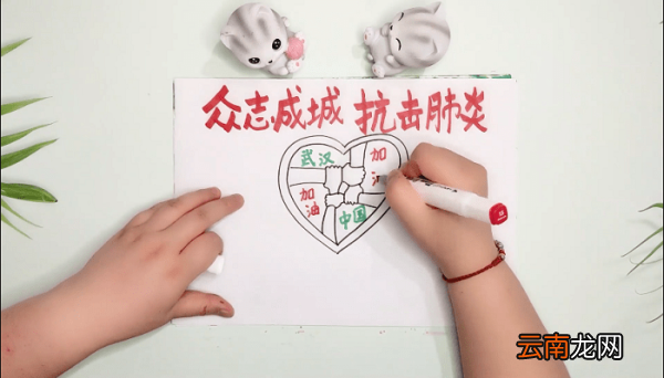 众志成城抗击肺炎手抄报 众志成城抗击肺炎画报