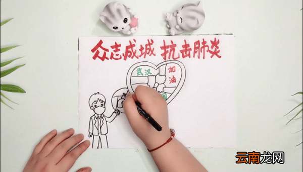 众志成城抗击肺炎手抄报 众志成城抗击肺炎画报