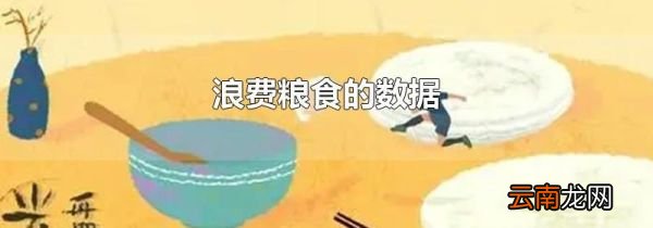 浪费粮食的数据