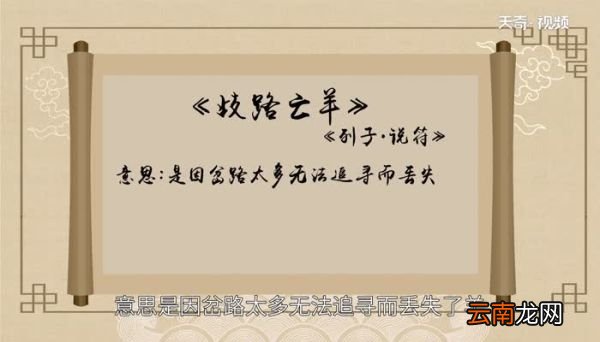 歧路亡羊的道理 歧路亡羊说明了什么道理