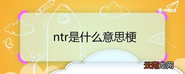 ntr是什么意思梗 ntr这个梗是什么意思