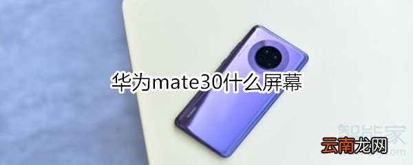 华为mate30什么屏幕