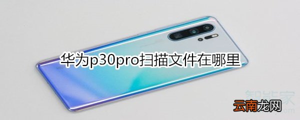 华为p30pro扫描文件在哪里