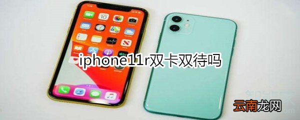 iphone11r双卡双待吗