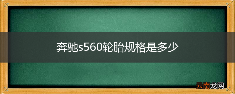 奔驰s560轮胎规格是多少