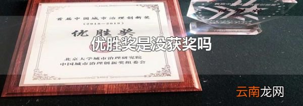 优胜奖是没获奖吗