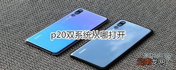 p20双系统从哪打开