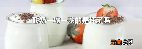 酸奶一坨一坨的是坏了吗