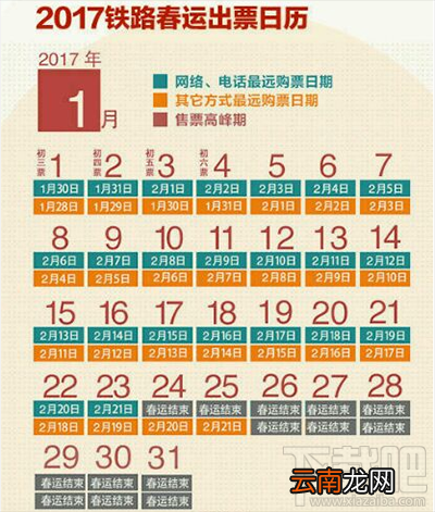 2017年春运火车票提前多少天买？