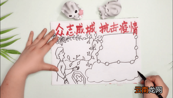 ?众志成城抗击疫情手抄报 ?众志成城抗击疫情画报