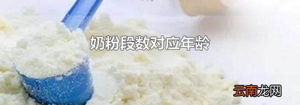 奶粉段数对应年龄