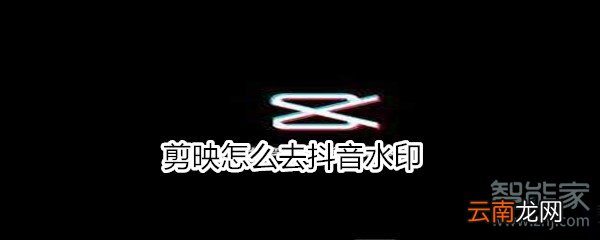 剪映怎么去抖音水印
