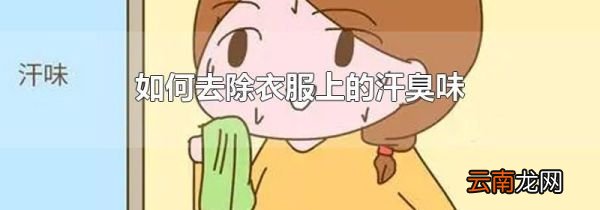 如何去除衣服上的汗臭味