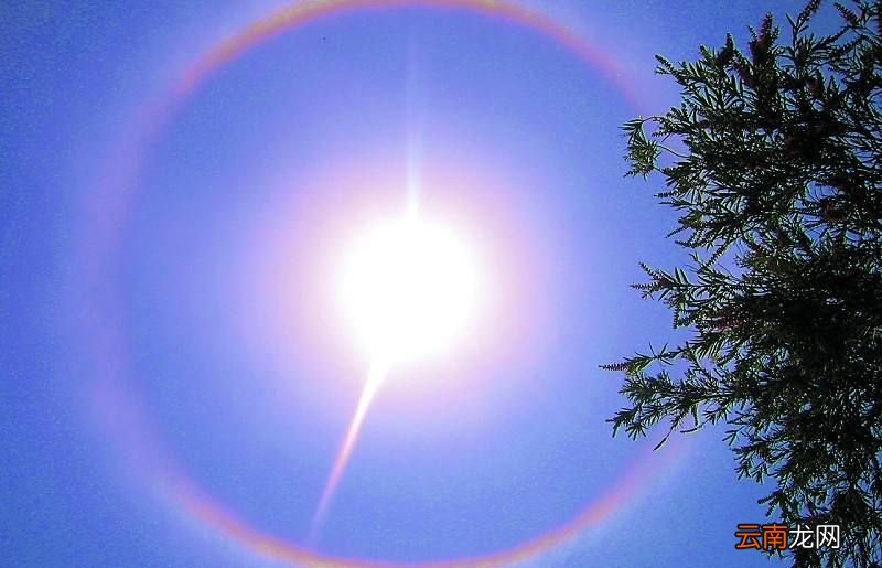 太阳和月亮周围的光环是怎么形成的？