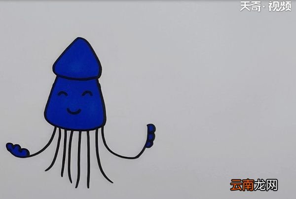 海底生物简笔画