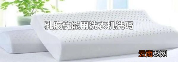 乳胶枕能用洗衣机洗吗