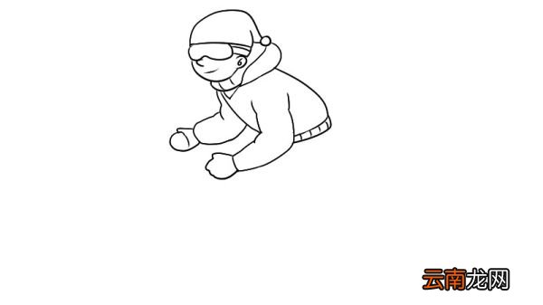 滑雪简笔画教程滑雪简笔画怎么画