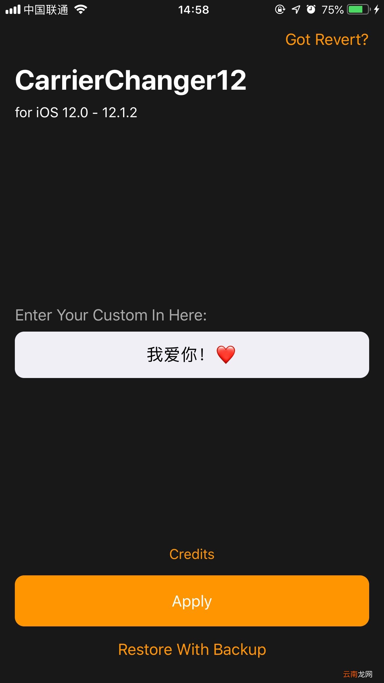 抖音ios12运营商文字更改具体操作方法