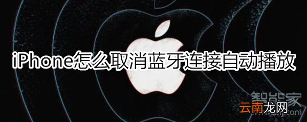 iphone取消蓝牙连接自动播放
