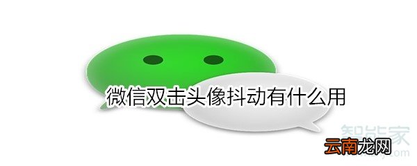 微信双击头像抖动有什么用