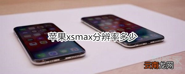 苹果xsmax分辨率多少