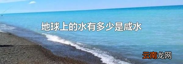 地球上的水有多少是咸水