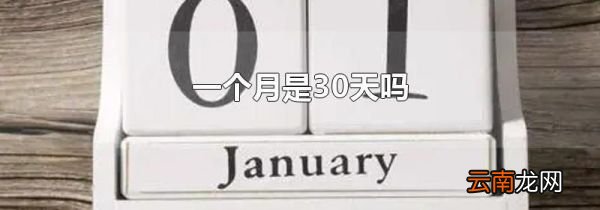 一个月是30天吗