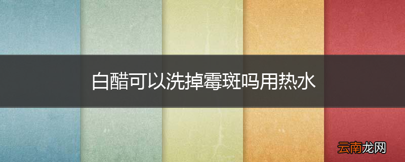 白醋可以洗掉霉斑吗用热水