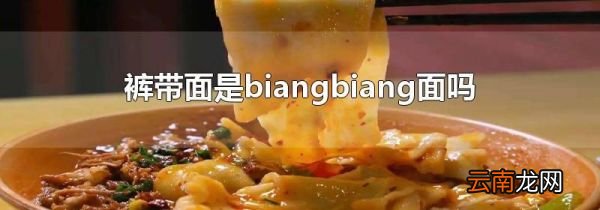 裤带面是biangbiang面吗
