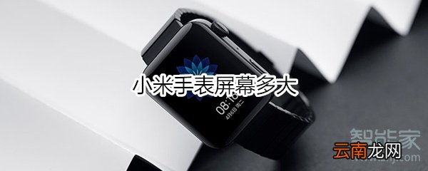 小米手表屏幕多大