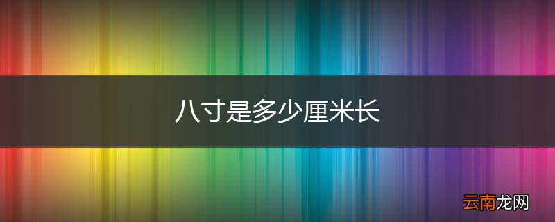 八寸是多少厘米长