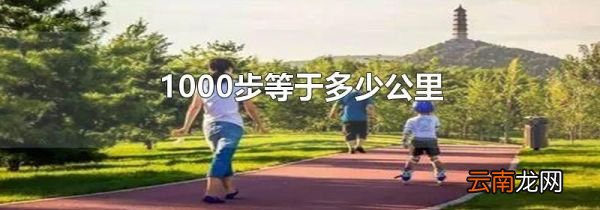 1000步等于多少公里