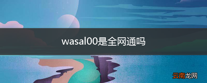 wasal00是全网通吗