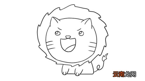 狮子简笔画的教程狮子简笔画的步骤