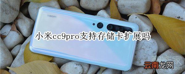 小米cc9pro支持存储卡扩展吗