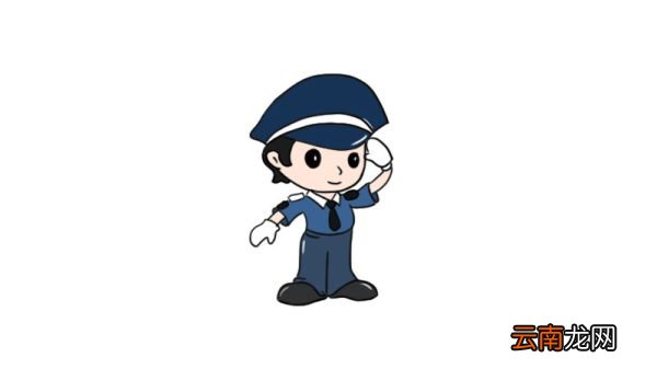 警察简笔画