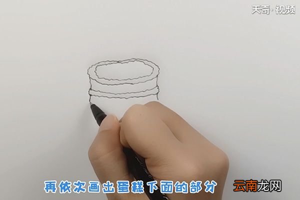 蛋糕的简笔画