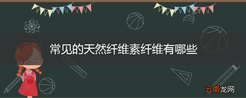 常见的天然纤维素纤维有哪些