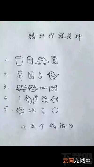 微信朋友圈“猜出你就是神”图片猜成语答案是什么?
