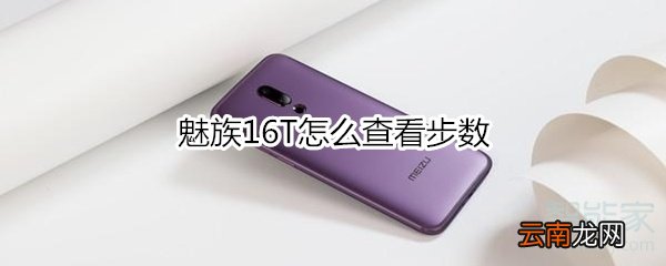 魅族16T怎么查看步数