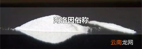 海洛因俗称