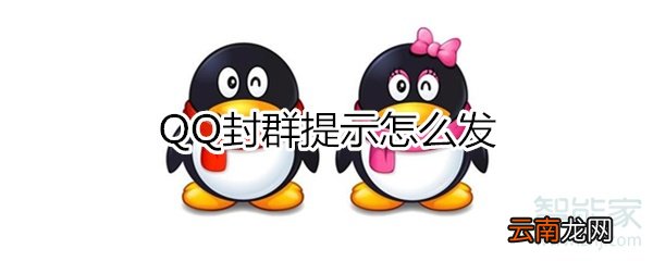 qq封群提示怎么发
