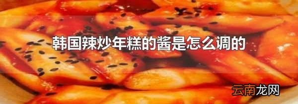 韩国辣炒年糕的酱是怎么调的