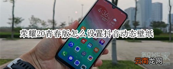 荣耀20青春版怎么设置抖音动态壁纸