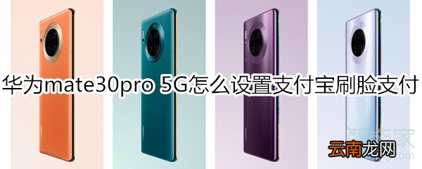华为mate30pro 5G版怎么设置支付宝刷脸支付