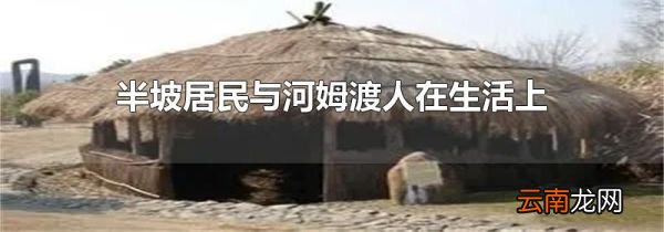 半坡居民与河姆渡人在生活上有什么不同