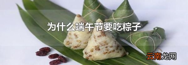 为什么端午节要吃粽子