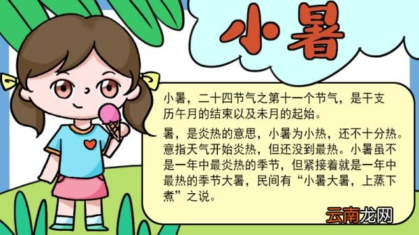 小暑手抄报小暑手抄报教程