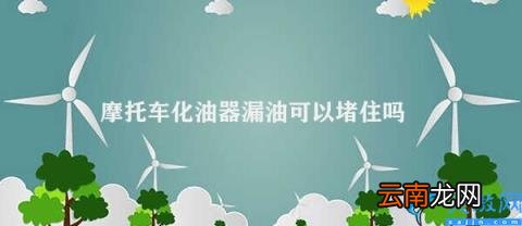 摩托车化油器漏油问题解决 摩托车化油器漏油可以堵住吗